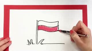 Jak Narysowa Polska Symbole Flaga Kotylion Doovi