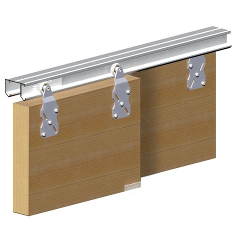 Rail pour porte coulissante : Rail coulissant porte double - Le bois chez vous