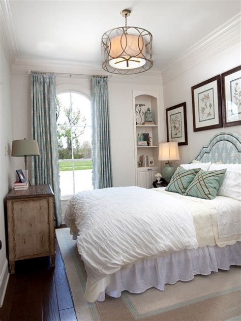 From the doorway, this basement bedroom appears inviting. Small Guest Bedroom | Houzz