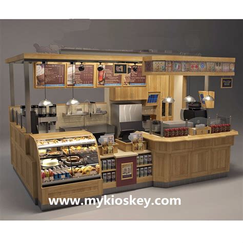 Factory Customized Creative Design Food Kiosk Design Ideas For Mall
