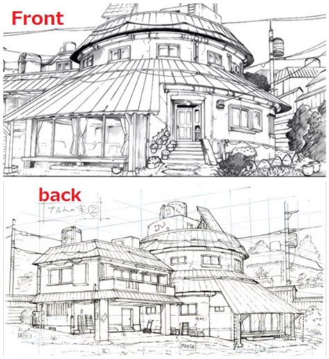 Uzumaki House Naruto Sketch Naruto Drawings Perspective Drawing