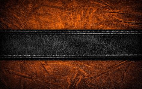 Download Wallpapers Brown Leather Texture Leather Textures Black