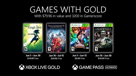 Xbox Live Games With Gold For June 2021 Revealed