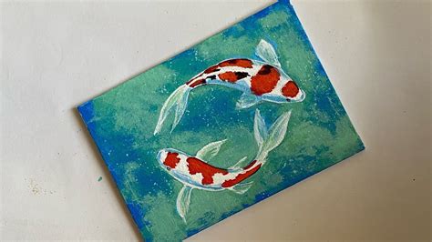 Koi Fish Painting Tutorial Acrylic Painting Step By Step Youtube