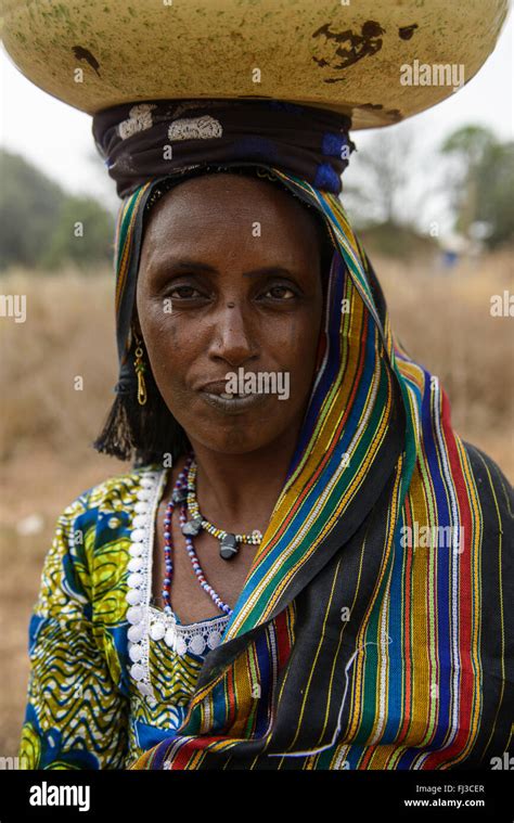 Fulani Tribe Woman Of Northern Benin Africa Stock Photo Royalty Free