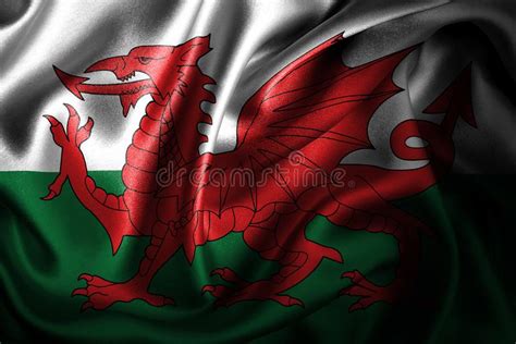 Rippled Silk Welsh Flag Stock Illustrations 2 Rippled Silk Welsh Flag