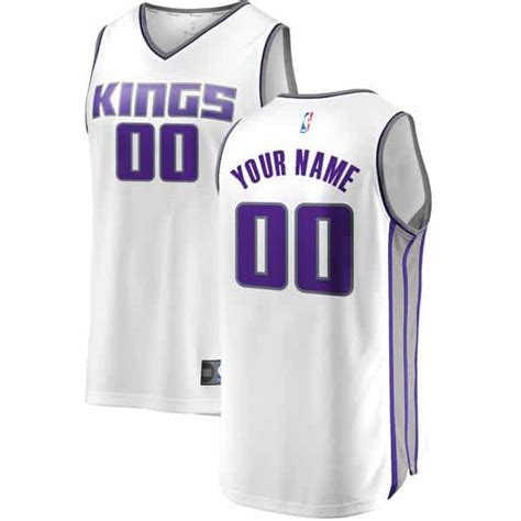 Customize a new kings jersey with your favorite number or nickname on the back, or find an authentic sacramento kings that sports the name of your favorite player. Sacramento Kings Jersey S-XL, 2X 3X 4X, Hoodie 5X, 6X ...