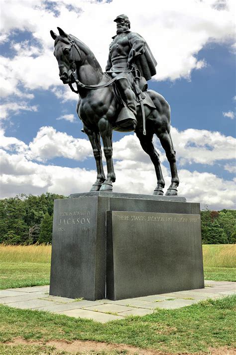 Stonewall Jackson Statue Manassas National Battlefield Photograph By