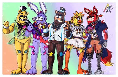 My Official And New Version Of The Fnaf Characters 🌟 R