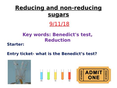 Reducing And Non Reducing Sugars Teaching Resources