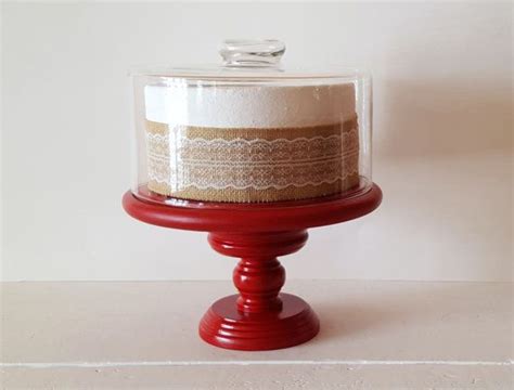 This tiny mango wood stand and clear glass dome make the perfect display for a. Your place to buy and sell all things handmade | Cake ...