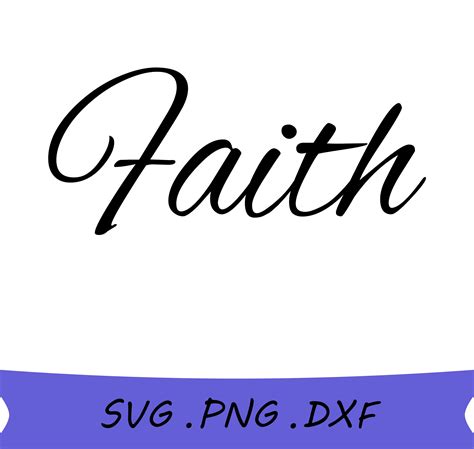 Faith Svg Faith Cross Svg Faith Png Faith Text Svg Faith Etsy