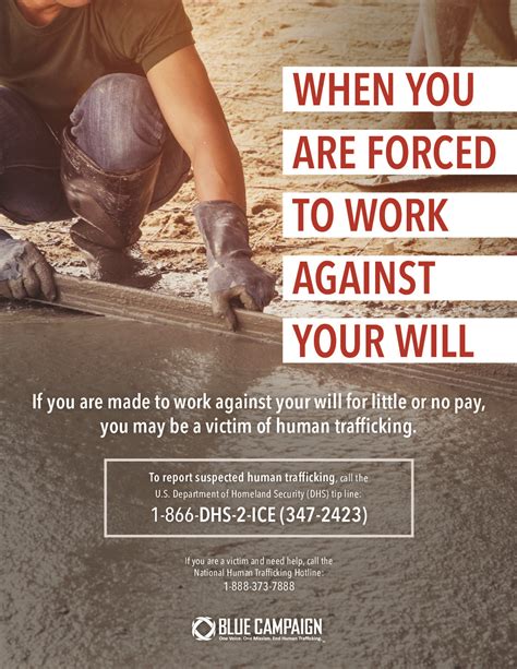 free federal dhs human trafficking poster labor law poster 2024