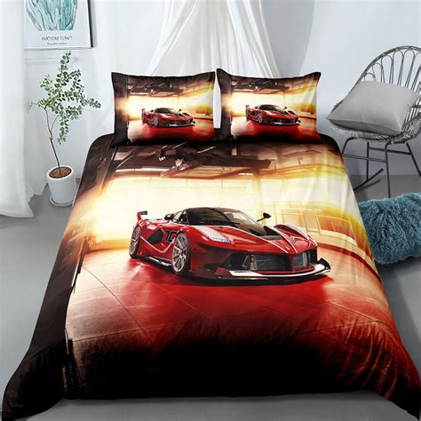 Pixar Cars Mcqueen Quiltduvetdoona Cover Set Single Double Queen Size