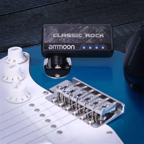 Ammoon Electric Guitar Headphone Amplifier Amp 14 Inch Plug 35mm