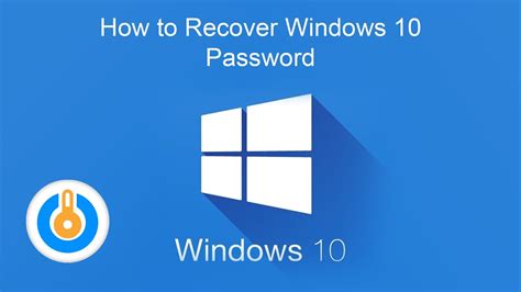 How To Recover Your Windows 10 Password Passfab 4winkey Youtube