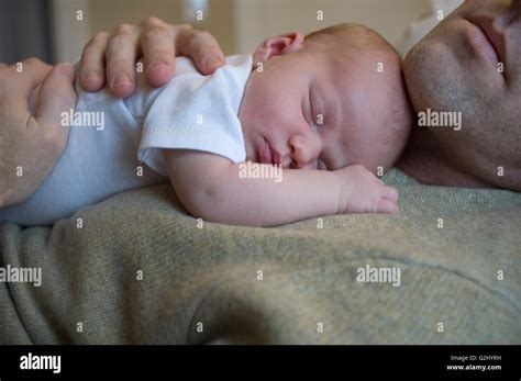 Baby Sleeping On Fathers Chest Hi Res Stock Photography And Images Alamy