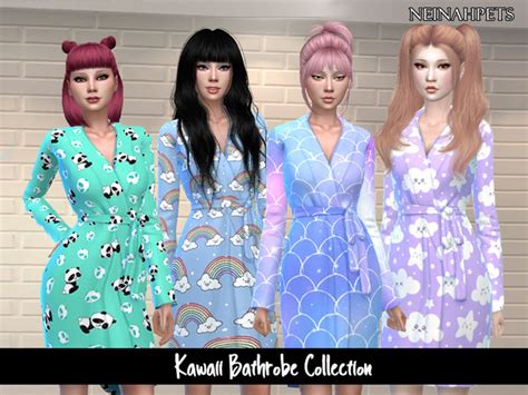The Sims Resource Kawaii Bathrobe Collection