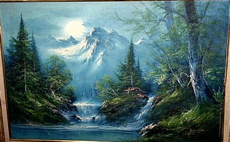 Frank Franz Johnston Oil Painting Winter Forest Scene