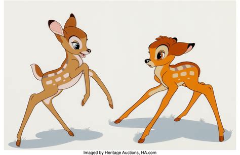 Bambi And Faline Limited Edition Sericel Walt Disney 1995 Lot