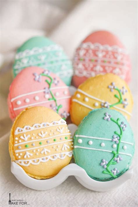 With its bright pink color, this sweet and creamy drink will match all of your easter decor. Easter Egg Macarons - What Should I Make For...