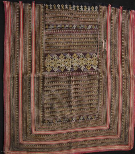 antique yao embroidered panel fine embroidery panel   yao
