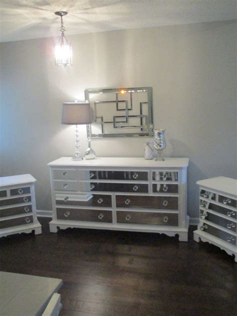 Maybe you would like to learn more about one of these? Mirrored Dresser and 2 Matching Nightstands Pure White ...