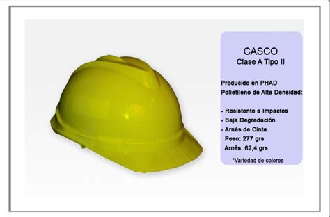Casco Clase A Tipo Ii Proteccion Seguridad Todo Ropa Chile