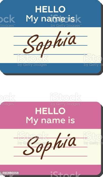 Hello My Name Is Introduction Cards Labels And Badges Set Stock Illustration Download Image