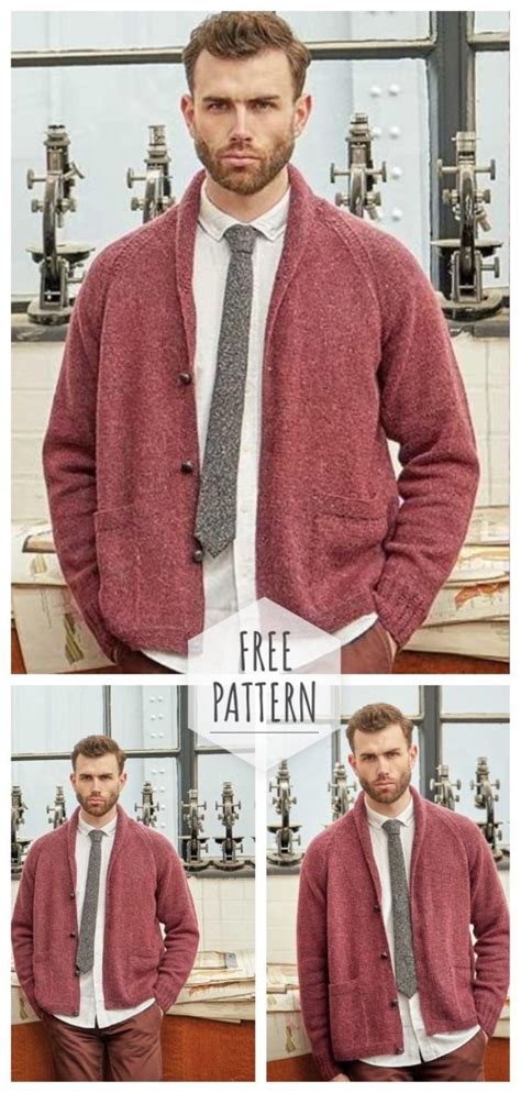 < knitting patterns for cardigan sweaters that are rated easy by the designers and/or the ravelrers that have knit them. Mens Raglan Cardigan with Knitting Needles Free Pattern