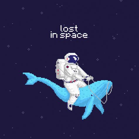 1080x1080 Astronaut 4k Lost In Space Pixel Art 1080x1080 Resolution