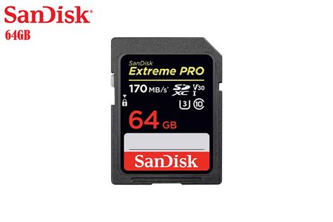 Sandisk Extreme Pro 64gb 170mbs Sd Memory Card Northlead