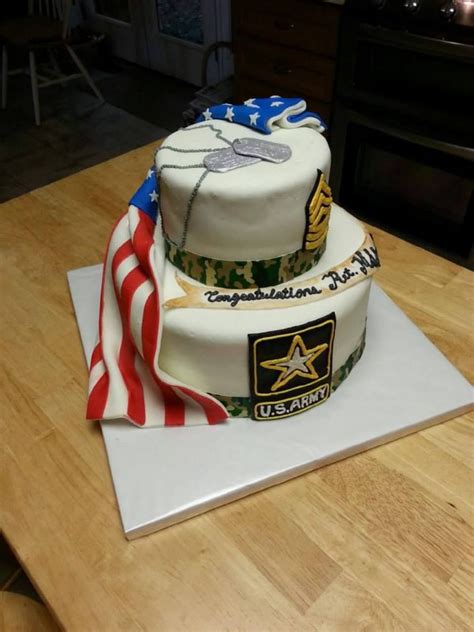 Army cake complete with camouflage cake & camouflage fondant!! Army Retirement cake | Cake---Army--Navy--Marines ...