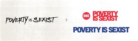 Brand Strategy Identity Collateral One Poverty Is Sexist Orange