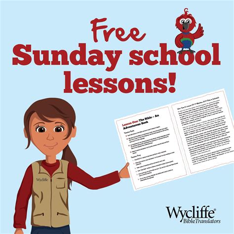Download This Five Lesson Packet Of Free Sunday School Lessons That
