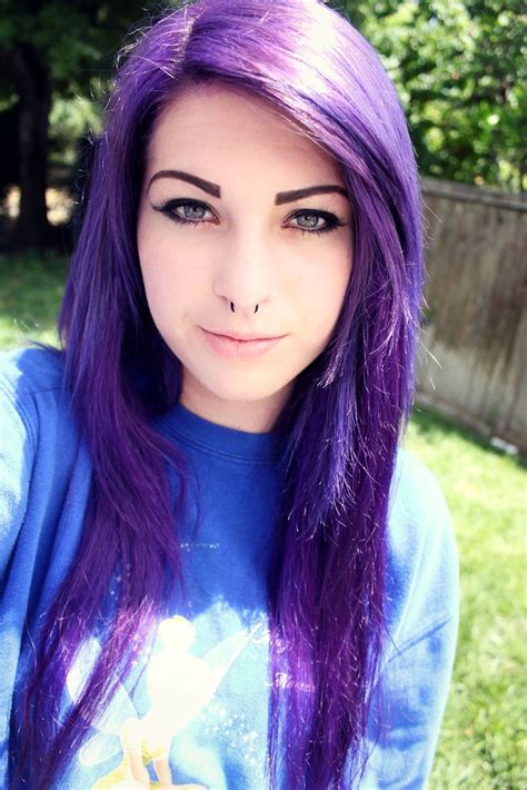 Courtney With Purple Hair Hair Styles Colored Hair Tumblr Long