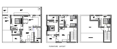 32x32 Foot 4 Bhk Duplex House Plan Layout Dwg File Cadbull