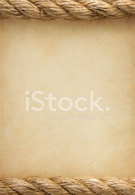 Ropes On Old Vintage Paper Background Stock Photo Royalty Free