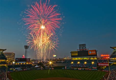 Angel Stadium Fireworks Series Here Are Several Differen Flickr