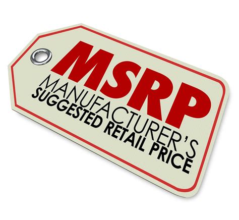 Msrp Manufacurers Suggested Retail Price とは