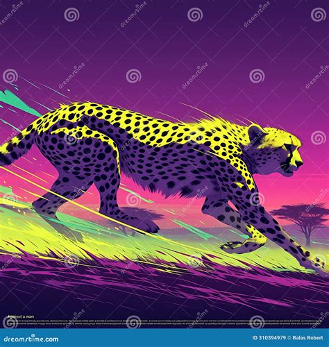 Cheetah Speed stock illustration. Illustration of colors - 310394979