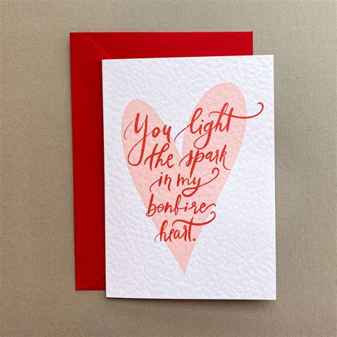 Romantic Valentines Card For Him By La Petite Pomme