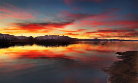 February Sunset Over South Lake Tahoe