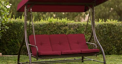 Got a outdoor swing that is in need of a new top? 3-Seat Outdoor Canopy Swing w/ Convertible Flatbed ...