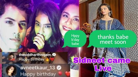 Avneet And Siddharth Came To Anushkas Live To Wish Her A Birthday Sidneet Wishes Anushka B