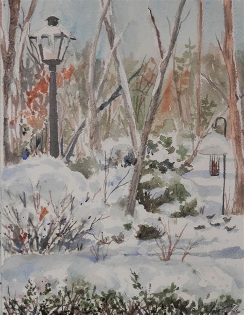 Watercolors By Joan 2 Snow Scenes