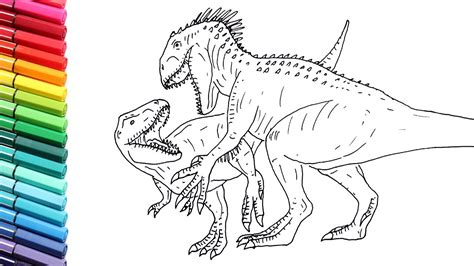 Indominus Rex Vs T Rex Coloring Page Coloring Pages Images And Photos Finder