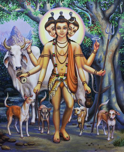 Lord dhanvantari images, photos, pictures. Shree Dattatreya Art Print by Vrindavan Das in 2020 | Gods and goddesses, Wallpaper images hd ...
