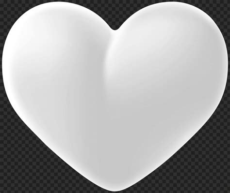 White Heart With No Background Png And Clipart Images Citypng