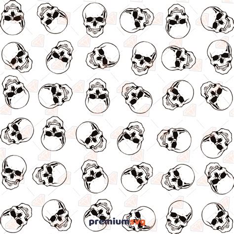 Skull Pattern Svg Cut File Premiumsvg